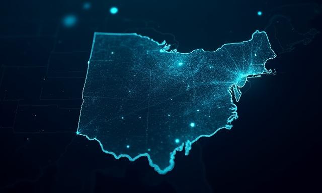 Map view showing AI-optimized delivery route