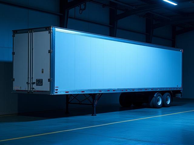 Modern 53 foot dry van trailer